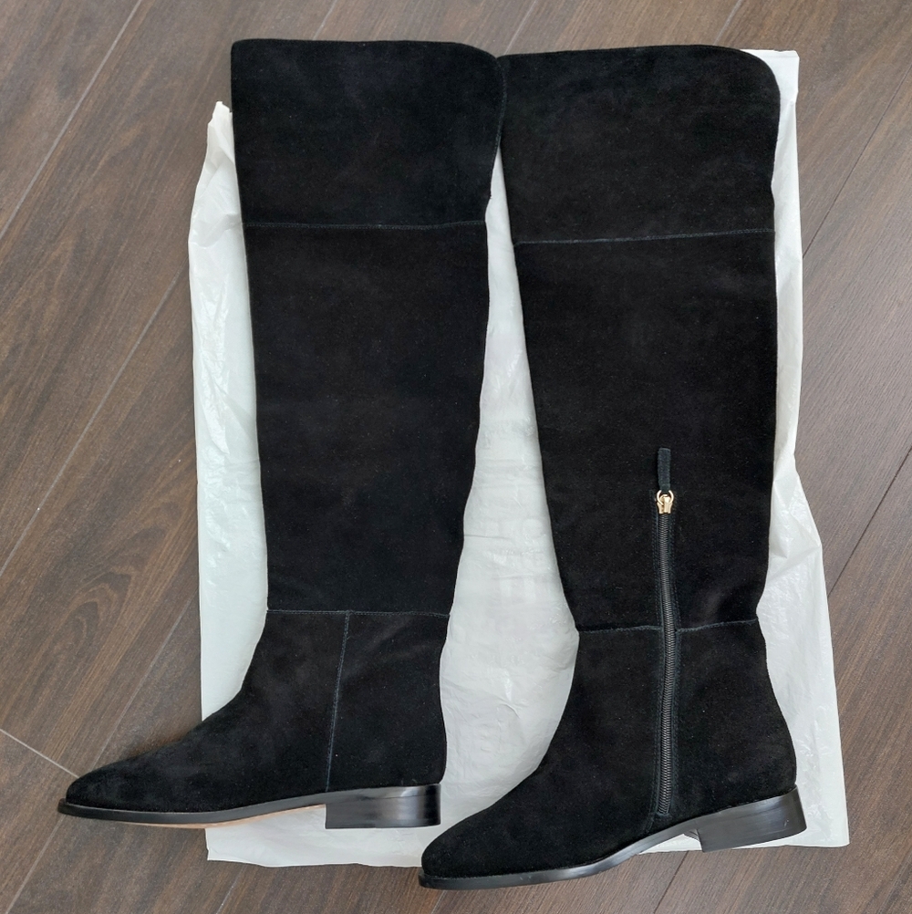 NWOT J Crew Over The Knee Women Suede Leather Boots 7.5